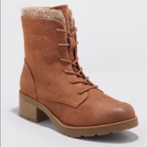 women's lace up boots with zipper